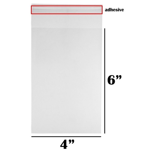 100pc Clear Flat Re-Sealable Food Grade Cellophane OPP Bags for Multi Uses - Picture 11 of 47