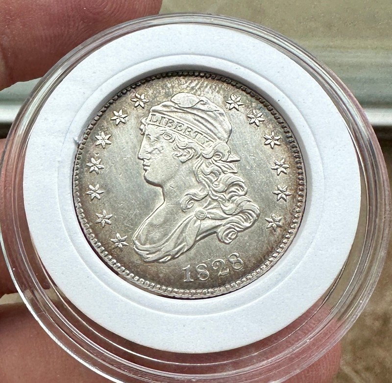 1828 Capped Bust .25 c 