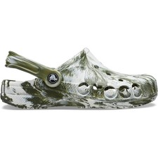Zueco Crocs Baya Mármol - Sin Cordones, Impermeable, Ligero, Correa Pivotante para el Talón