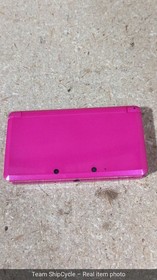 CLEAN Nintendo 3DS Glossy Pink Handheld Console System USA Version W Sty G2U
