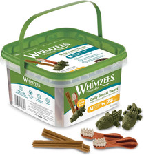 Variety Value Box Dental Dog Treats, Variety Tub, Medium (12-18 Kg Dogs), Natura