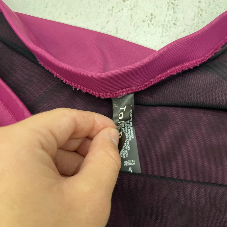 Pantalones de natación tórridos para mujer 5 morados cintura alta tiras laterales encaje bikini plus Foto 4 de 4