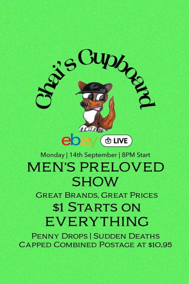 Men's Preloved Show | $1 Starts! Spring Sale