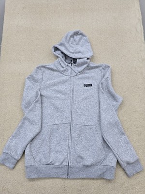 Puma Men's Evostripe Full Zip Hoodie L Grey Slim Fit dryCELL
