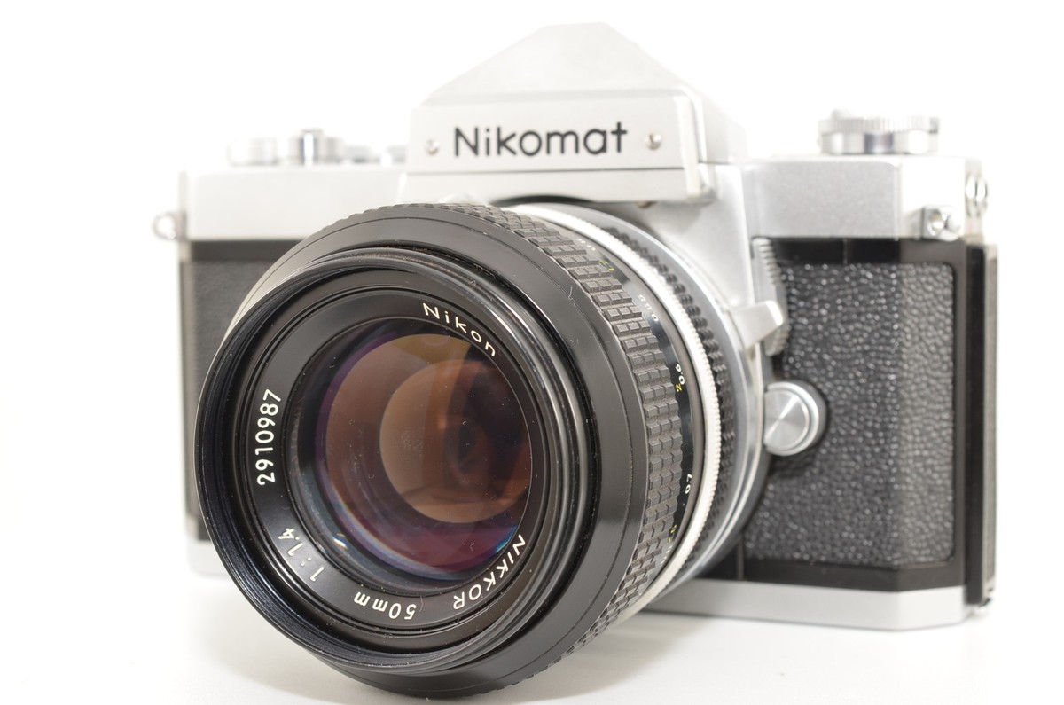 Nikomat FTn シルバークローム、50mm F1.4レンズセット Near Mint] Nikon Nikomat FTN 35mm SLR Film Camera NIKKOR 50mm f1.4