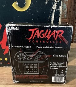 Vtg Atari Jaguar Console & Controller Box CIB Cybermorph Game Bundle Works