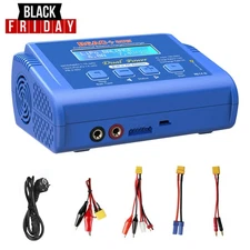 LiPo Battery Charger RC Balance Fast Charger Discharger 80W 6Amp for RC Car Toys