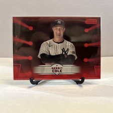 Gerrit Cole - 2025 Topps Stadium Club Baseball #140 Red Parallel Yankees 
