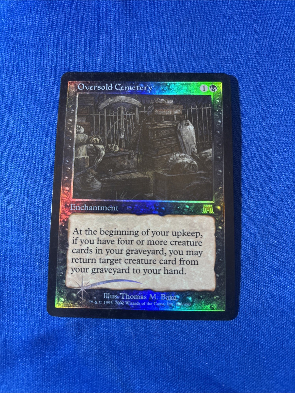 FOIL OVERSOLD CEMETERY LP Onslaught Original mtg Magic fast shipping