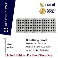 Nanit Breathing Band Breathing Wear 4 Pack 0-30 Months Size New Limited Time