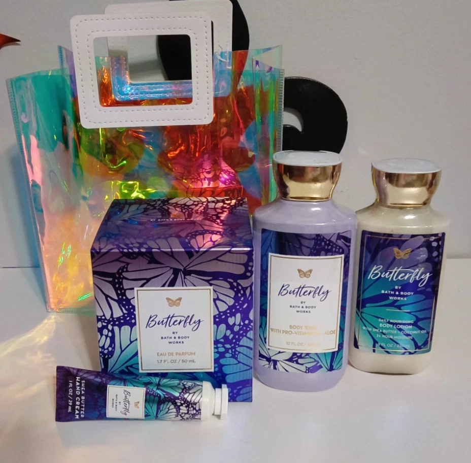 Nuevo Bath& Body Works Butterfly Eau de Parfum, Jabón Corporal y Loción Bolsa de Regalo Foto 2 de 4