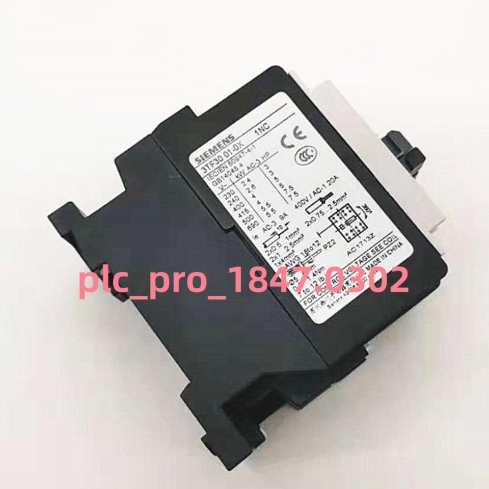 1PCS New Siemens 3TF3001-0X 24V 48V 110V 220V 380V 3TF3001-0X Fast shipment