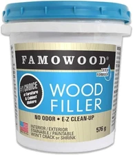 Famowood Latex Wood Filler 1 Pack White Dries in 15 Minutes Stainable Low Odor