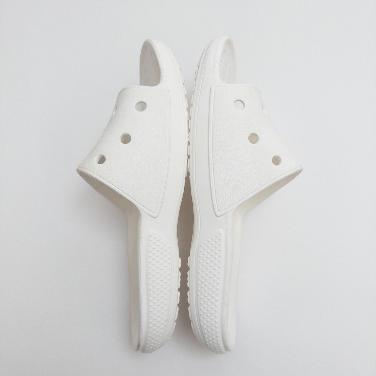 Crocs White Slide Sandals Men display picture 2