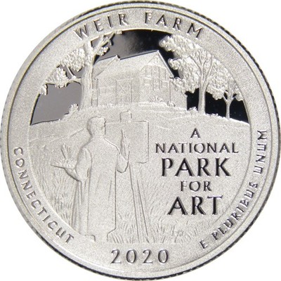 2020 S Weir Farm National Historic Site Quarter .999 Silver 25c Proof