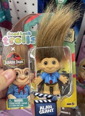 2025 Good Luck Trolls Doll Jurassic Park Grant Allan Figure 2'' New In Package