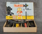 Marx Wind Up Mechanical Train Set Boxed Works Plastic & Tin Litho #P19