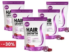 Hair Growth Accelerator Stronger Hair Soft Chews - Mixed Berry Flavour - 60pcs