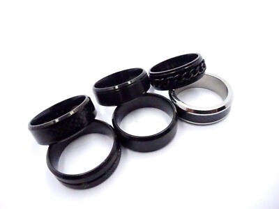 Damen/Herren Ring Edelstahl RG 65 (20,6 mm) verschiedene Motive Trendig & Chic