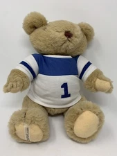 Vintage 1985 Gorham Teddy Bear Jointed Plush Sports 14”