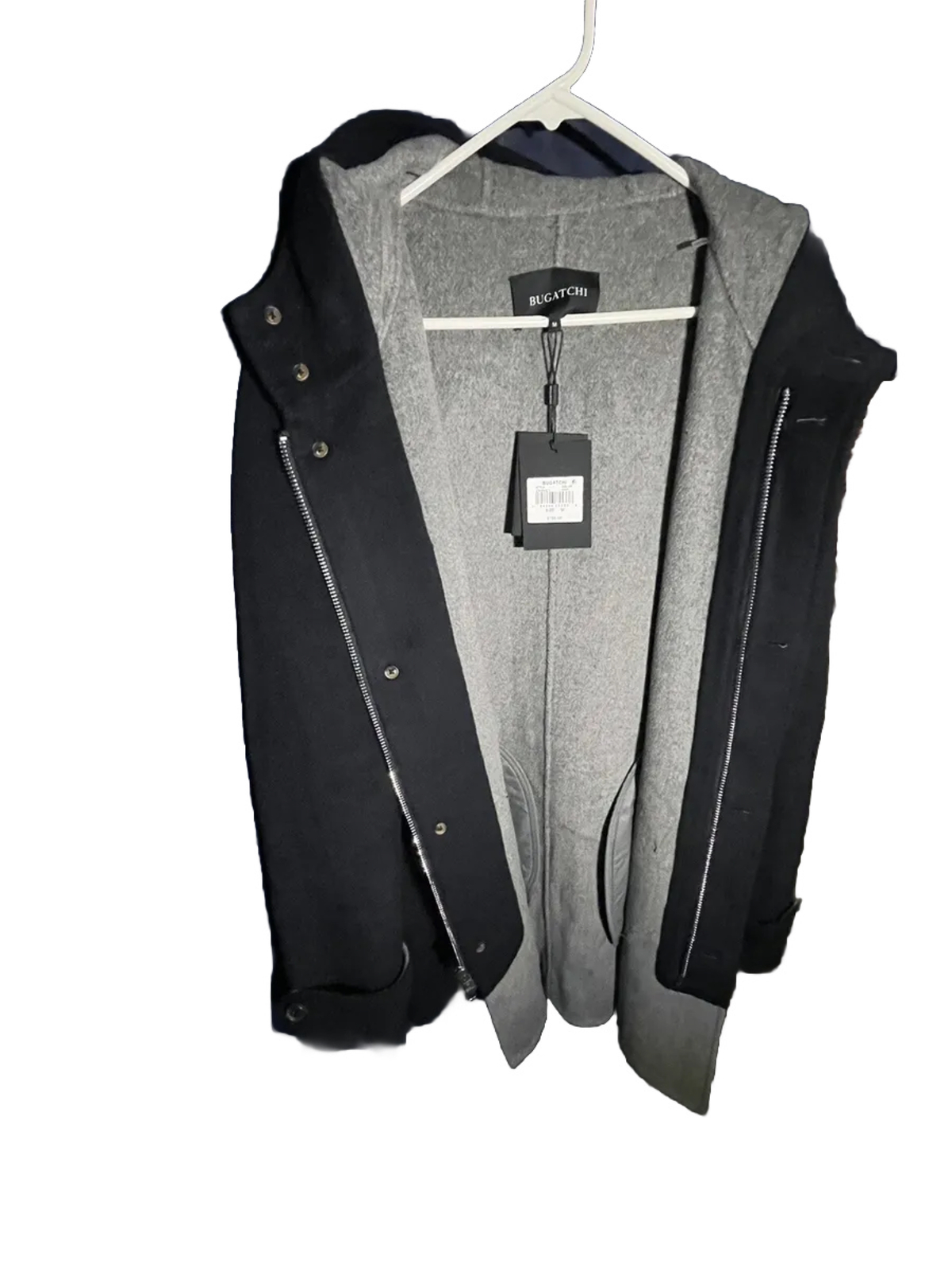 Bugatchi Water Resistant Wool & Cashmere Hooded Duffle Coat eBay