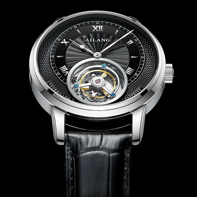 AILANG Sapphire Crystal Hollow Out Waterproof Tourbillon Manual Mechanical Watch - Image 4 of 4