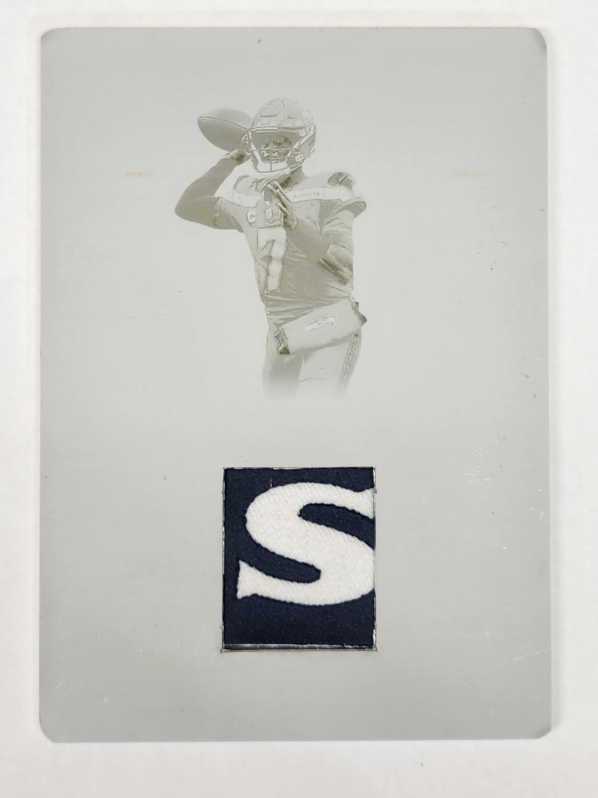 2023 National Treasures Geno Smith 1/1 Printing Plate Patch (MEM) Seahawks