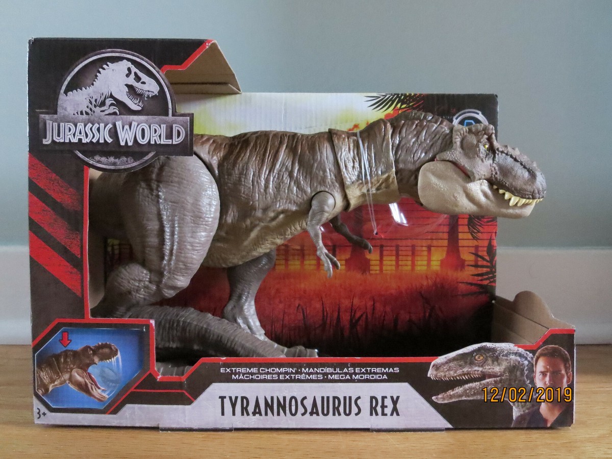 Mattel, Jurassic World Extreme Chompin' Brown Tyrannosaurus Rex