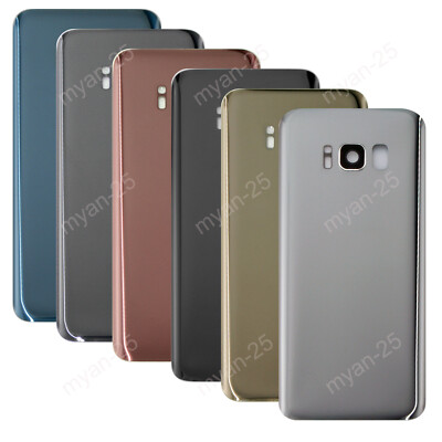 Back Door Battery Cover Housing + Camera Lens For Samsung Galaxy S8 SM-G950U