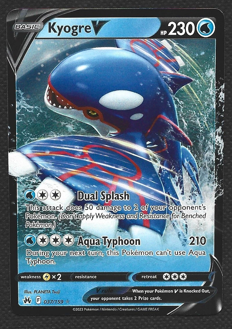Kyogre Pokémon TCG Ultra Rare Individual Collectible Card Game