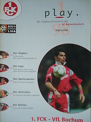 Programm 1997//98 VfL Wolfsburg FC Kaiserslautern