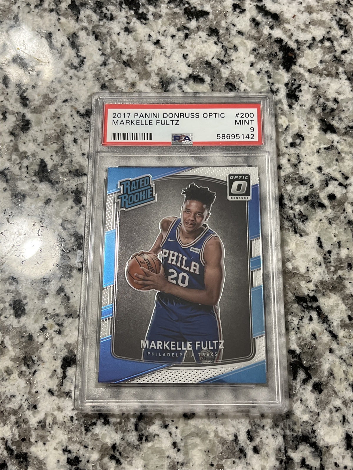 2017-18 Donruss Optic Markelle Fultz Rated Rookie RC #200 PSA 9  Mint