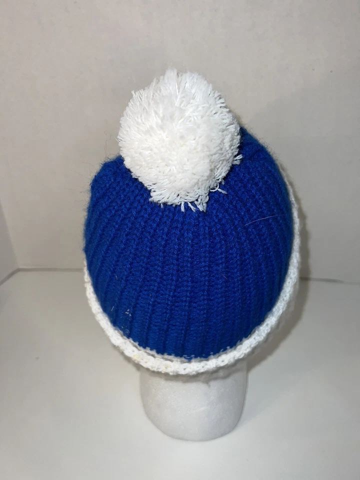 Голубая белая шапочка-помпон Cummins - Изображение 2 из 4