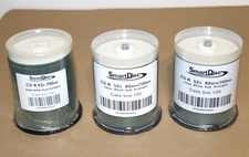 CD-R 52X  80Min/700MB INKJETWhite Hub Printable Cake Box 100 .  Lot of 3