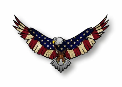Sticker aufkleber adler eagle usa motorrad auto fahne flaggen flagge A4 size