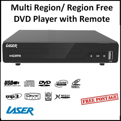 DVD Player ALL Regions Free Multi HD HDMI USB CD Disc MP3 w/ Remote