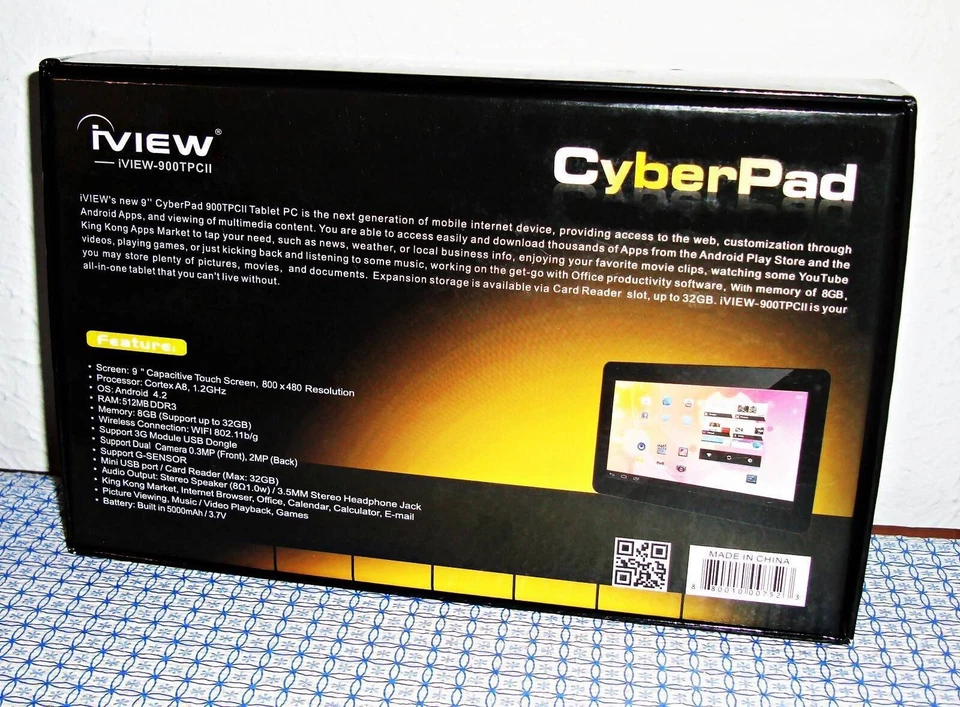 【NEW】IVIEW-900TPCII 9" DUAL CAMERA SUPER SLIM CAPACITIVE TABLET PC - Image 4 of 4