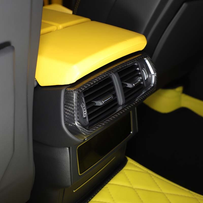 Real Carbon Fiber Rear Air Vent Outlet Cover Trim For Lamborghini URUS 2018-2025