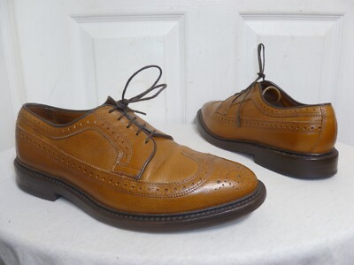 Allen Edmonds MacNeil Brown Leather Wingtip Shoes Men's Size 7.5 D Made In USA .