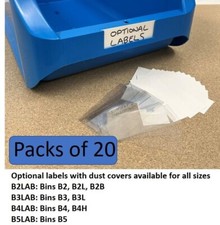 LABELS for Wow Shelving Limiteds plastic parts storage bins boxes garage