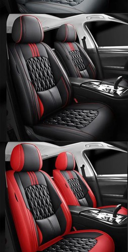 Car Seat Cover PU Leather Seat Universal Breathable Seats Cover Protector Pad - Picture 19 of 31