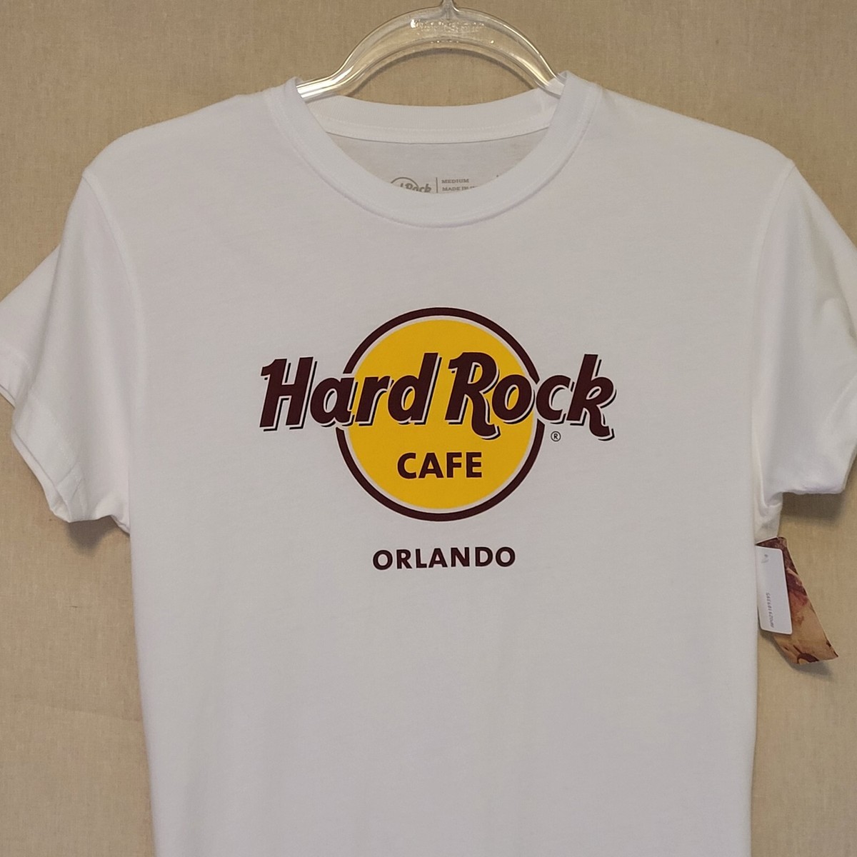 Hard Rock Cafe Orlando NWT Wmn's White Graphic Short Sleeve T