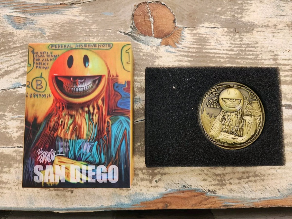 Ron English Basquiat Mona Lisa Grin Coin | eBay