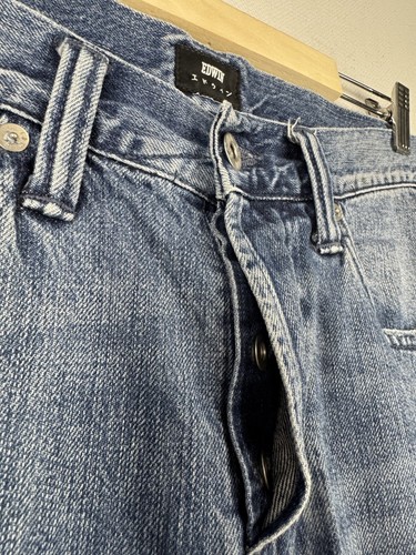EDWIN ED-55 Blue Denim Regular Tapered Comfort Button Fly Jeans 30/32 - 第 10/21 張圖片