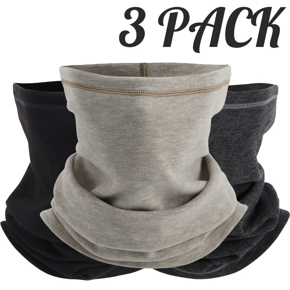 3PCS Neck Gaiter Face Masks Winter Fleece Tube Bandana Ski Motorcycle Scarf USA