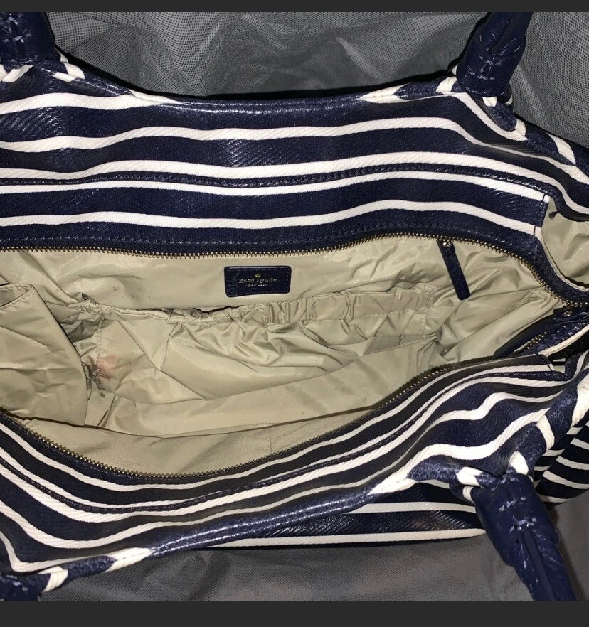 Bolso de viaje Kate Spade NY Watson Stevie a rayas para bebé 1019 Foto 4 de 4