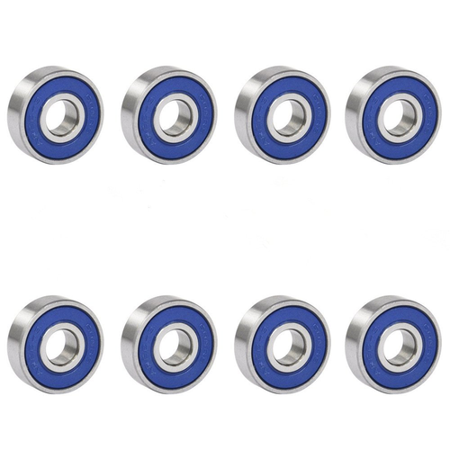8 Stück 608RS ABEC-9 Gleitlager - Passend für Skateboard, Rollschuhe Roller, Inl