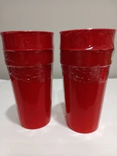 Large 32oz Drinking Plastic Picnic Cups Break Resistant Tumbler BPA Free 4pc