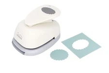 Bira Craft 1.5 inch Scalloped Ellipse Scalloped Oval Lever Action Craft Punch...