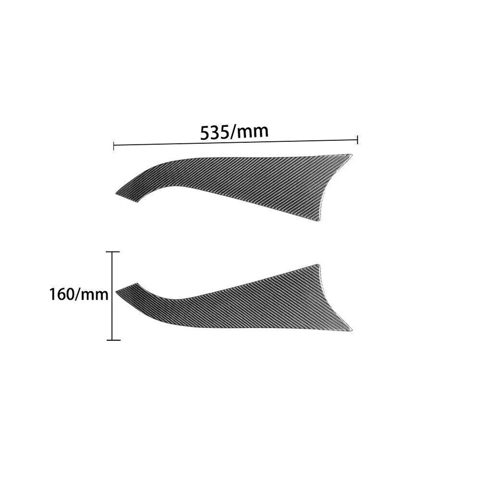 Cubierta interior del panel de la puerta delantera de fibra de carbono para Infiniti FX35/37/50 QX70 Foto 2 de 4